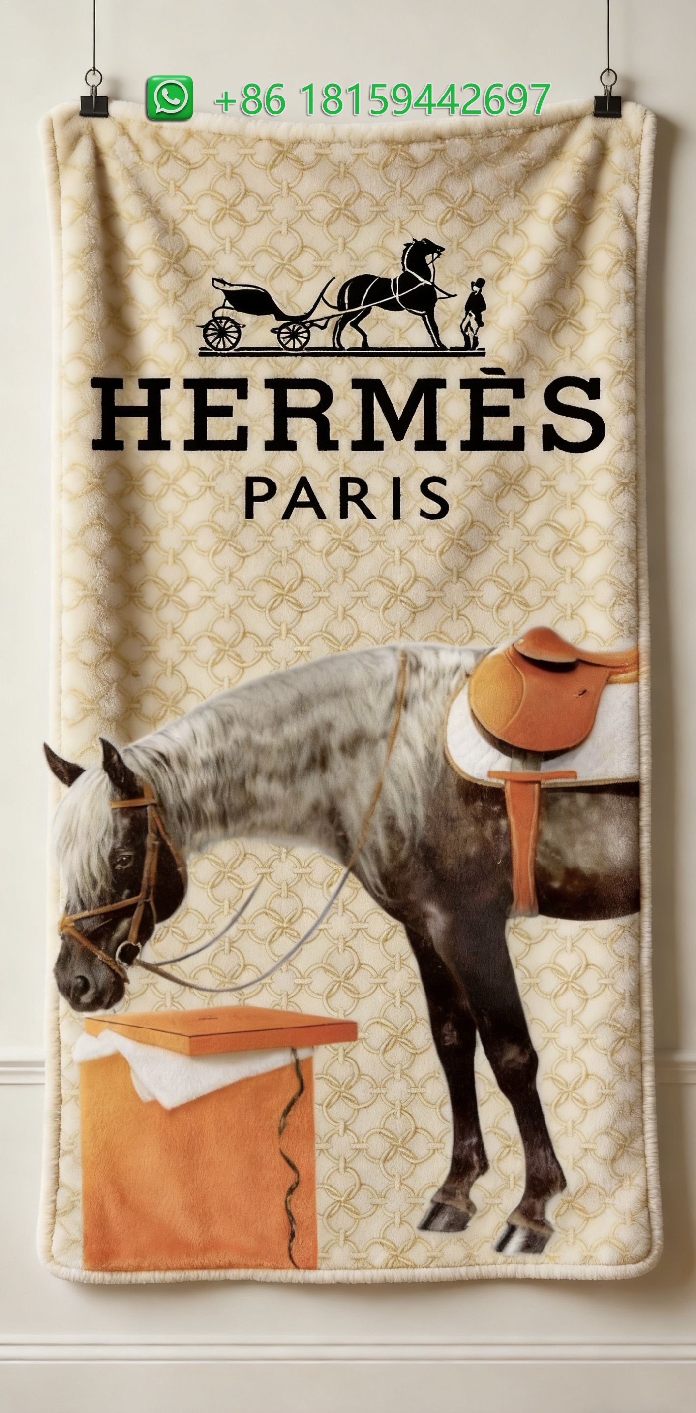Hermes Throw Blankets